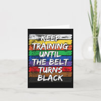 Blijf trainen tot de riem zwart wordt