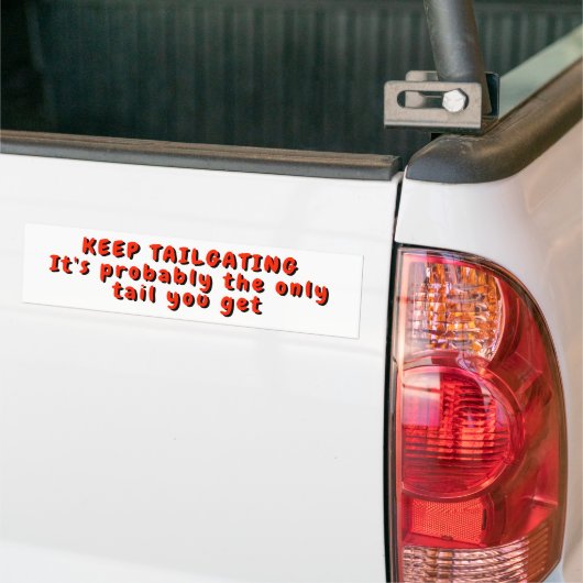 Blijf trappelen, het enige geul dat je krijgt bumpersticker (Op Truck)