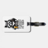 Blijf trashy mijn vriend wasbeer bagagelabel (Achterkant horizontaal)