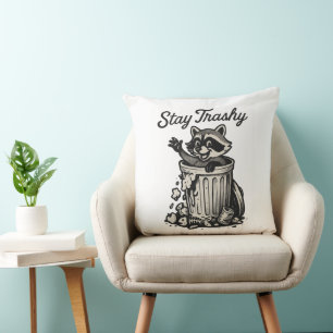 Blijf Trashy Raccoon kussen