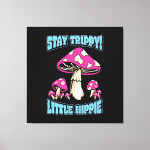 Blijf Trippy! Kleine Hippie Canvas Afdruk