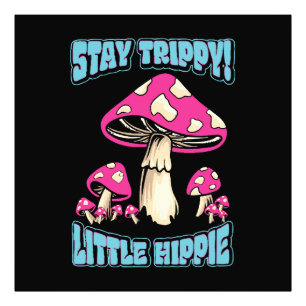 Blijf Trippy! Kleine Hippie Foto Afdruk