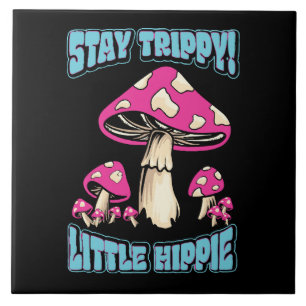 Blijf Trippy! Kleine Hippie Tegeltje