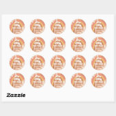 Blijf Trippy Little Hippie Retro Groovy Dank je C Ronde Sticker (Vel)
