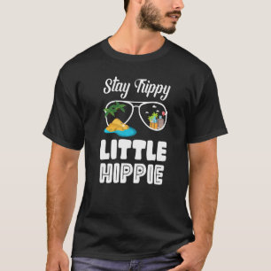Blijf Trippy Little Hippie Retro Peace Love T-shirt