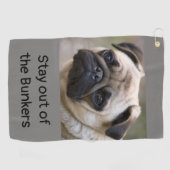 Blijf uit de Bunkers Golfhanddoek (Horizontaal)