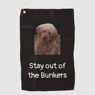 Blijf uit de Bunkers Golfhanddoek