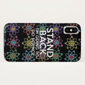 BLIJF UIT DE BUURT, IK GA WETENSCHAP DOEN Case-Mate iPhone CASE (Achterkant (horizontaal))