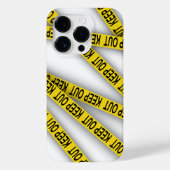 Blijf uit de buurt, kruis politietape 3d niet Case-Mate iPhone case (Achterkant)