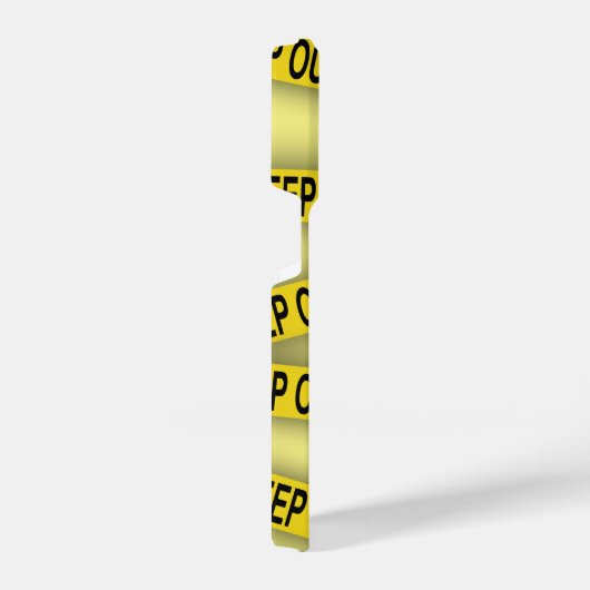 Blijf uit de buurt, kruis politietape 3d niet iPhone hoesje (Rechterkant)