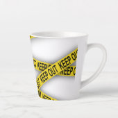 Blijf uit de buurt, kruis politietape 3d niet latte mok (Rechts)