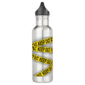 Blijf uit de buurt, kruis politietape 3d niet waterfles (Links)