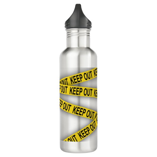 Blijf uit de buurt, kruis politietape 3d niet waterfles (Links)