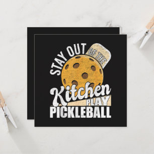 Blijf uit de keuken Speel Pickleball Kaart