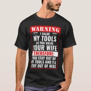Blijf uit mijn gereedschap Blacksmith Forging Blac T-shirt