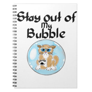 Blijf uit m'n bubbelkat. notitieboek