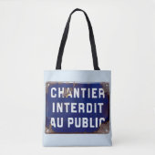Blijf uit! tote bag (Voorkant)