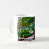 Blijf uw eigen pad plakken koffiemok (Voorkant links)