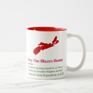 Blijf van de Blazes Home Holiday Edition Tweekleurige Koffiemok
