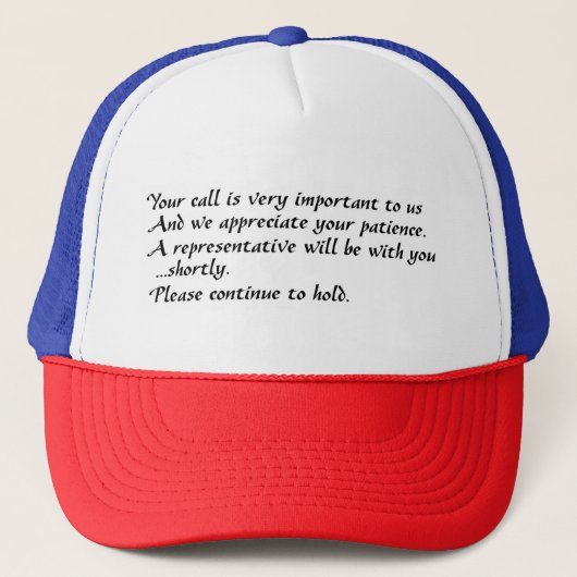 Blijf vasthouden trucker pet (Voorkant)