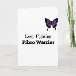 Blijf vechten Fibro Warrior Wenskaart Kaart