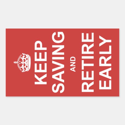 Blijf veilig en geniet er vroeg van rechthoekige sticker (Voorkant)