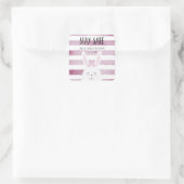 Blijf veilig Quote Grappige Konijndoop Vierkante Sticker (Tas)