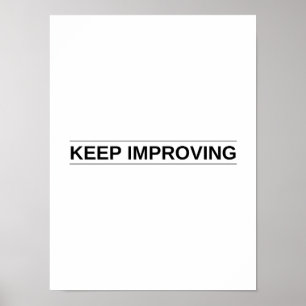 Blijf verbeteren - Motivatie Poster