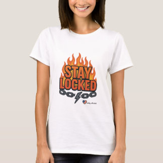 Blijf Vergrendeld Vuur Grafische T-shirt | Motiver
