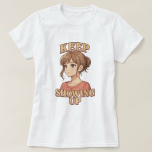 Blijf verschijnen Shojo Anime Girl T-shirt