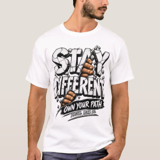 Blijf Verschillend, Kies Je Eigen Pad Motiverende T-shirt