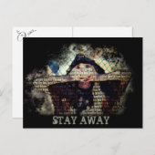 BLIJF VERSLECHTERD Briefkaart Sociale Afstand (Voorkant / Achterkant)