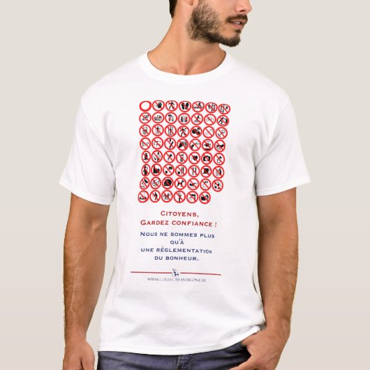Blijf vertrouwen. t-shirt (Voorkant)