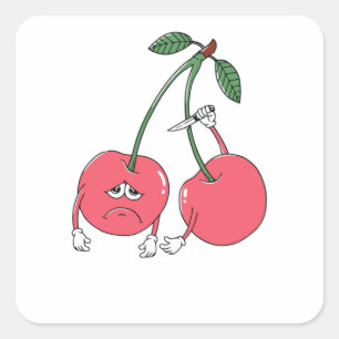 Blijf Vierkante Sticker