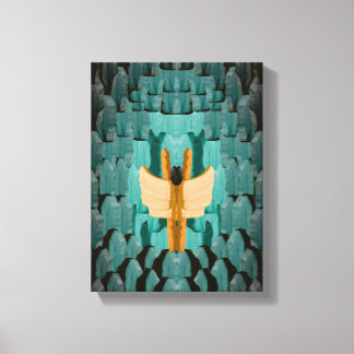 Blijf Vliegen - Abstracte Kunst over Geestelijke G Canvas Afdruk