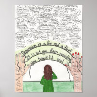 Blijf vol (depressie) 8,5 x 11