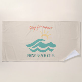 Blijf voor Sunset Brine Beach Club Handdoek