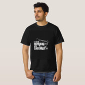 Blijf voorwaarts gaan, geef je nooit over t-shirt (Voorkant volledig)