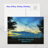 Blijf vragen, zoeken, Briefkaart knokken (Voorkant / Achterkant)