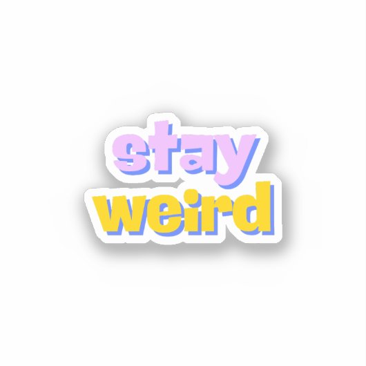 Blijf vreemd sticker (Voorkant)
