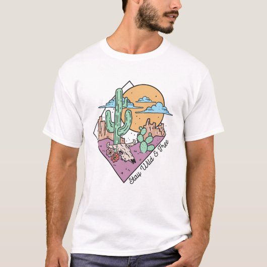 Blijf vrij en vrij t-shirt (Voorkant)