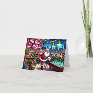 Blijf wakker deze Kerstmis Kaart