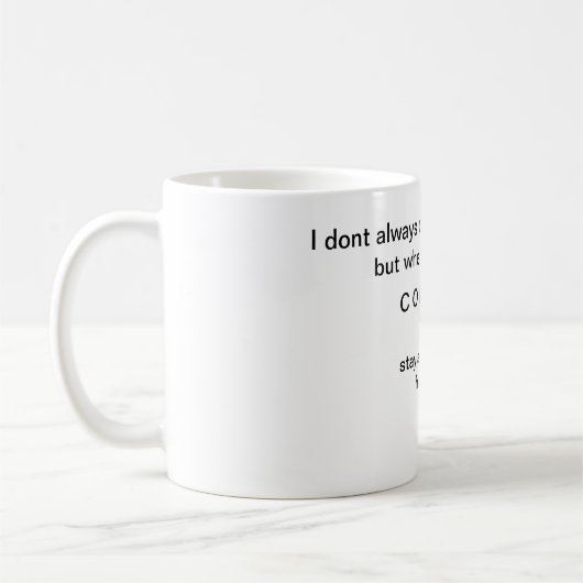 blijf wakker mok (Links)