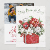 Blijf Warm & Cozy Feestdagenkaart (Voorkant / Achterkant)