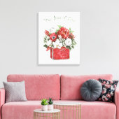 Blijf Warm en Cozy Canvas Afdruk (Insitu (Woonkamer))
