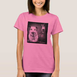 Blijf wazig met het redden Dog T-shirt Bubblegum