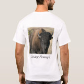 Blijf weg. t-shirt (Achterkant)