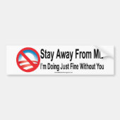 Blijf weg van mijn Bumpersticker (Voorkant)