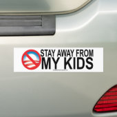 Blijf weg van mijn Kinder Bumpersticker (Op auto)