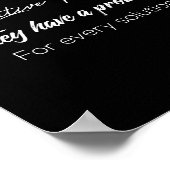 blijf weg van negatieve mensen die een probleem he poster (Hoek)